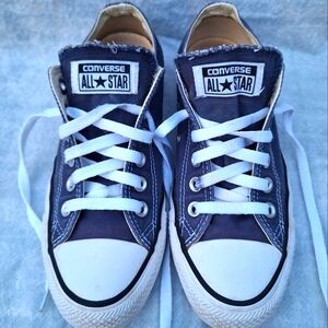 Converse All Star Low Top Faded Blue Women's Size 7 Men's 5 Casual Skater EUC